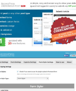 AccessPress Anonymous Post Pro