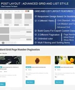 Advance Post Grid/List with custom filtering for Visual Composer