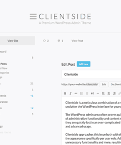 Clientside – WordPress Admin Theme