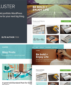 Cluster – A Bold Portfolio WordPress Theme