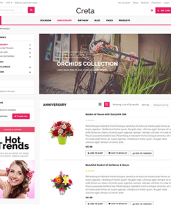 Creta – Flower Shop WooCommerce WordPress Theme