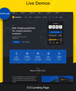 Crypterio – ICO Landing Page and Cryptocurrency WordPress Theme