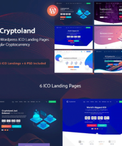 Crypto-land – Crypto Currency Landing Page WordPress Theme