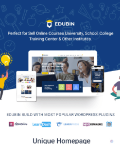 Edubin – Education LMS WordPress Theme