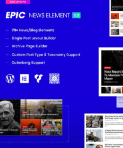 Epic News Elements – News Magazine Blog Element & Blog Add Ons for Elementor & WPBakery Page Builder