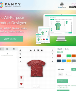 Fancy Product Designer Plus Add-On | WooCommerce WordPress