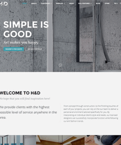 H&D – Interior Design WordPress Theme