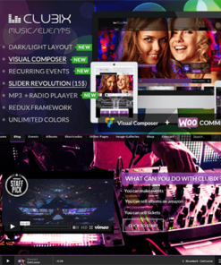 Clubix – Nightlife, Music & Events WordPress Theme