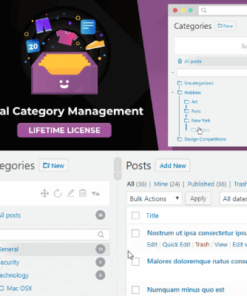 WordPress Real Category Management: Content Management in Category Folders with WooCommerce Support