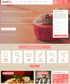 SocialChef – Social Recipe WordPress Theme