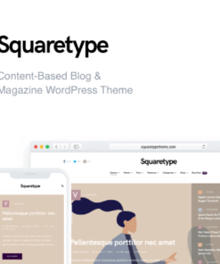 Squaretype – Modern Blog WordPress Theme