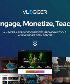 Vlogger Professional Video & Tutorials WordPress Theme