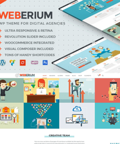 Weberium Responsive WordPress Theme Tailored for Digital Agencies