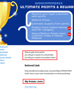 WooCommerce Ultimate Points And Rewards