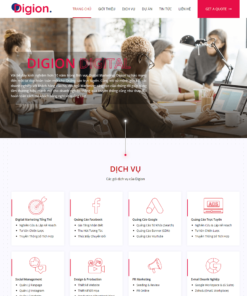 Giao Diện Website Công Ty Agency Digital Marketing Online