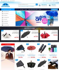 Giao Diện Website Bán Ô Dù, Áo Mưa