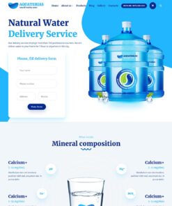 Giao Diện Website Công Ty Nước Tinh Khiết Đóng Chai