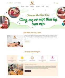 Giao Diện Website Dịch Vụ Chăm Sóc Mẹ Và Bé