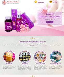 Giao Diện Website Landing Page Dược Phẩm