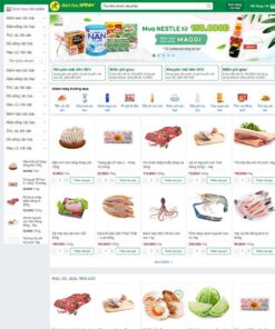 Giao Diện Website Bách Hóa Xanh