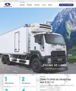 Giao Diện Website Bán Xe Tải Đông Lạnh