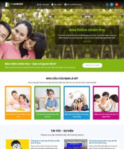 Giao Diện Website Giới Thiệu Dịch Vụ Bảo Hiểm