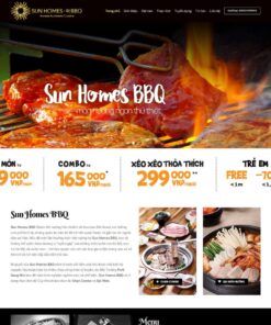 Giao Diện Website Giới Thiệu Nhà Hàng Bbq