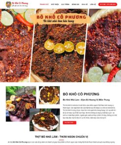 Giao Diện Website Bán Bò Khô