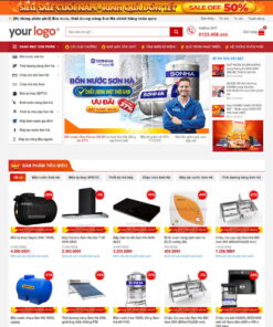 Giao Diện Website Bán Bồn Nước, Đồ Gia Dụng