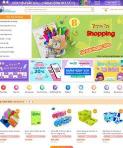 Giao Diện Website Bán Sách, Văn Phòng Phẩm 02