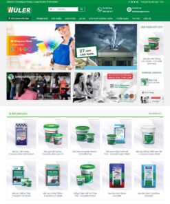 Giao Diện Website Cửa Hàng Bán Sơn, Bột Sơn