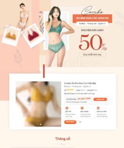 Giao Diện Website Landing Page Bán Hàng Nội Y