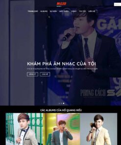 Giao Diện Website Giới Thiệu Ca Sỹ