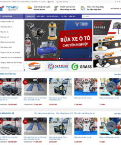 Giao Diện Website Bán Thiết Bị Rửa Xe Ô Tô