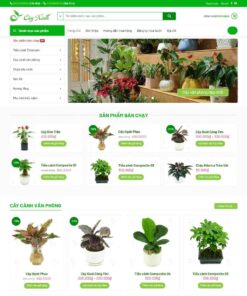 Giao Diện Website Bán Cây Xanh, Tiểu Cảnh