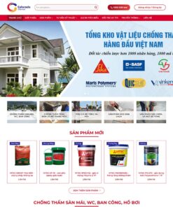 Giao Diện Website Cung Cấp Sơn Chống Thấm