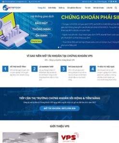 Giao Diện Website Công Ty Chứng Khoán