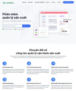 Giao Diện Website Giới Thiệu Phần Mềm Quản Lý Sản Xuất