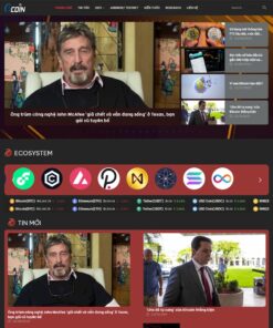 Giao Diện Website Tin Tức Bitcoin, Crypto