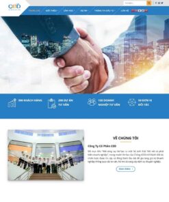Giao Diện Website Giới Thiệu Công Ty Tư Vấn Doanh Nghiệp