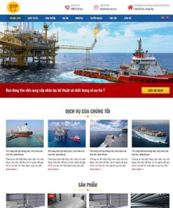 Giao Diện Website Công Ty Cơ Khí
