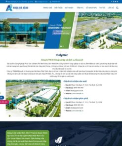 Giao Diện Website Giới Thiệu Công Ty Sản Xuất Hạt Nhựa
