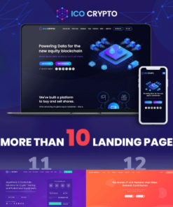 Cryptico – ICO Crypto Landing & Cryptocurrency WordPress Theme​