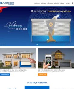 Giao Diện Website Công Ty Cửa Nhôm, Cửa Cuốn