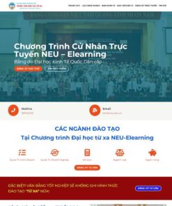 Giao Diện Website Đào Tạo Cử Nhân