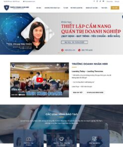Giao Diện Website Đào Tạo Doanh Nhân 02