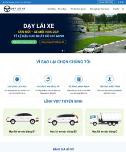 Giao Diện Website Dạy Lái Xe 02