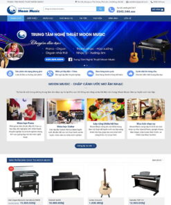 Giao Diện Website Trung Tâm Dạy Nhạc