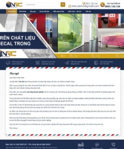 Giao Diện Website Dịch Vụ Thi Công Dán Decal