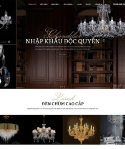 Giao Diện Website Bán Đèn Cao Cấp